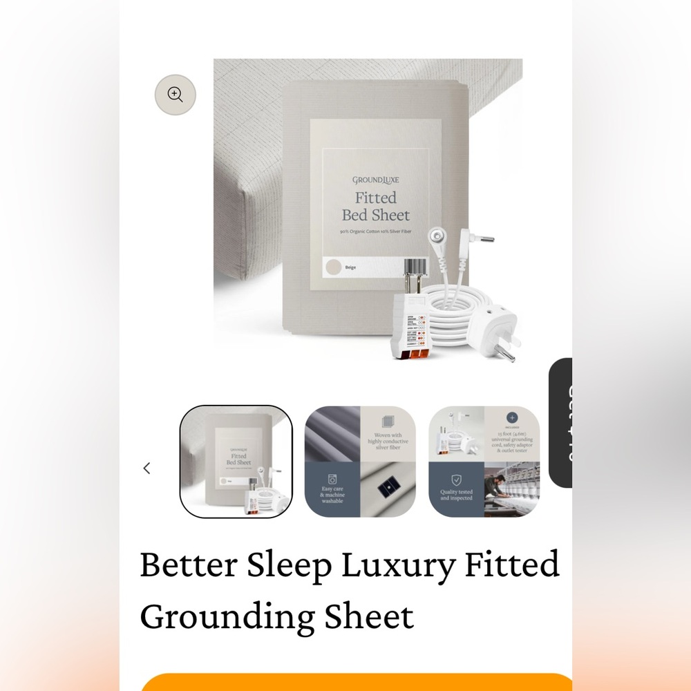 Ground Luxe grounding sheet size King NEW